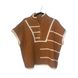 Multicolor Short Sleeve Sweater